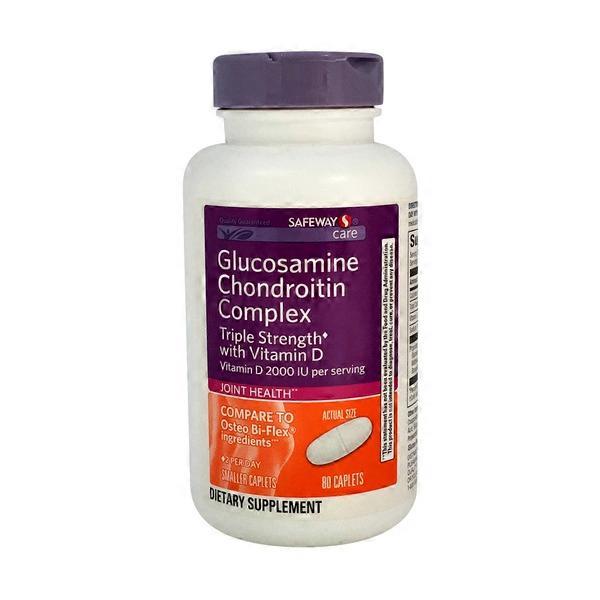 Signature Care Glucosamine Chondroitin With Msm Plus Vitamin D3 Dietary