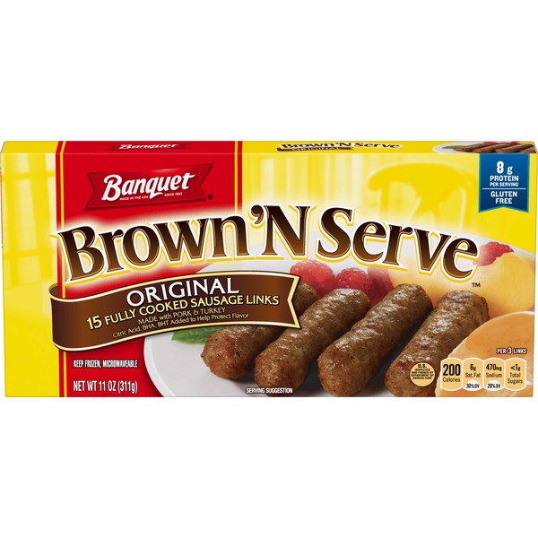 Banquet Brown N Serve Original Sausage Links (11 oz) Instacart