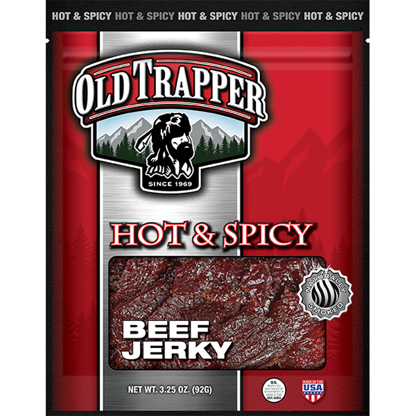Old Trapper Hot & Spicy Beef Jerky