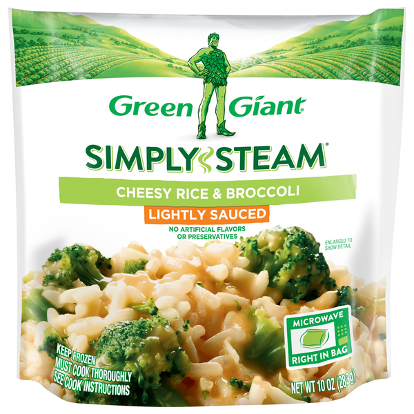 Green Giant Cheesy Rice & Broccoli, Lightly Sauced