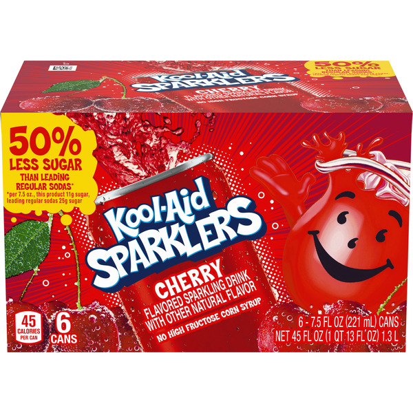 Kool-Aid Sparklers Cherry Flavored Sparkling Drink Same-Day