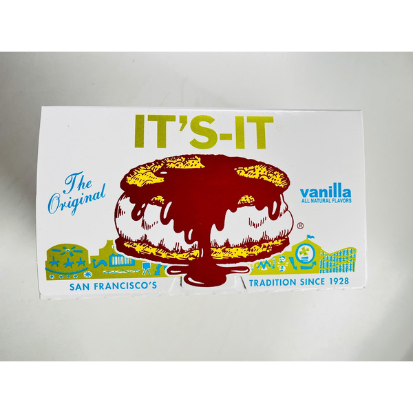 It's-It Ice Cream Sandwich, Vanilla, The Original, 3 Pack