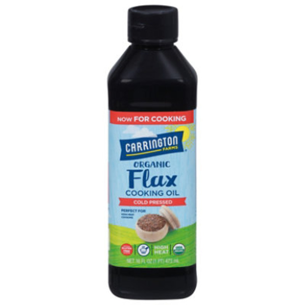 Carrington Farms Organic Cold Pressed Flax Cooking Oil