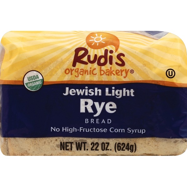 Rudi's Organic Bakery Bread, Organic, Jewish Light Rye (22 oz) Instacart