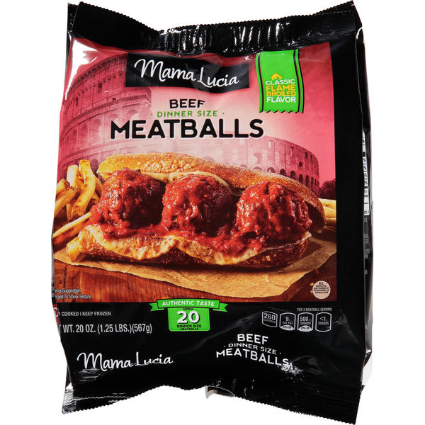 Mama Lucia Meatballs, Beef, Dinner Size Same-Day Delivery or