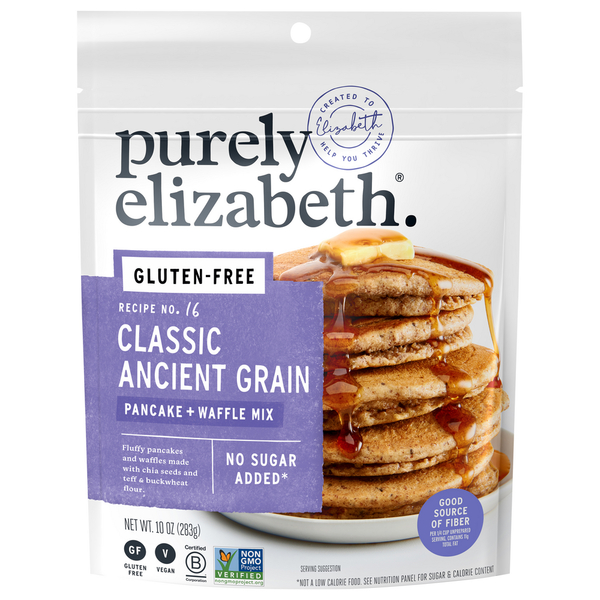 Purely Elizabeth Pancake + Waffle Mix, Gluten-Free, Classic