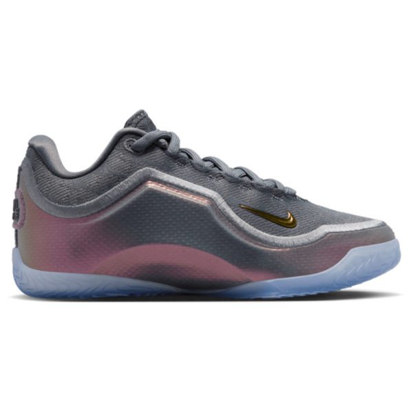 Nike Kids' Grade School LeBron XXII 'Shut Up and Dribble' Basketball Shoes, Size 5, Medium/B Width - Cool Grey/Black-Metallic Silver