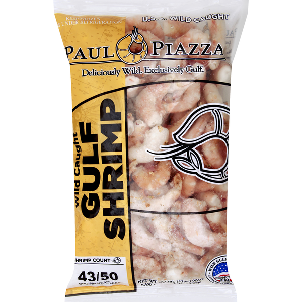 ダイエットフード Paul Paul Piazza Shrimp, Brown, Gulf, Wild Caught, Headless Same-Day
