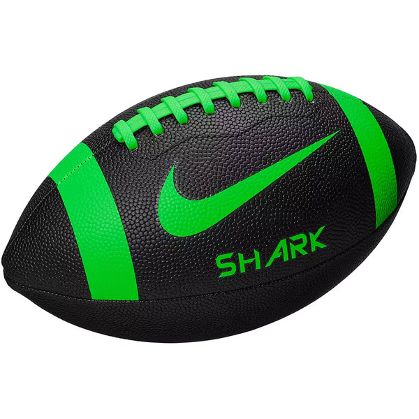 Nike Vapor Shark Football, Junior 9-12 - Black/Rage Green