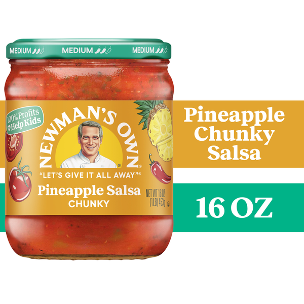 Newman's Own Salsa, Pineapple, Medium, Chunky Same-Day Delivery or