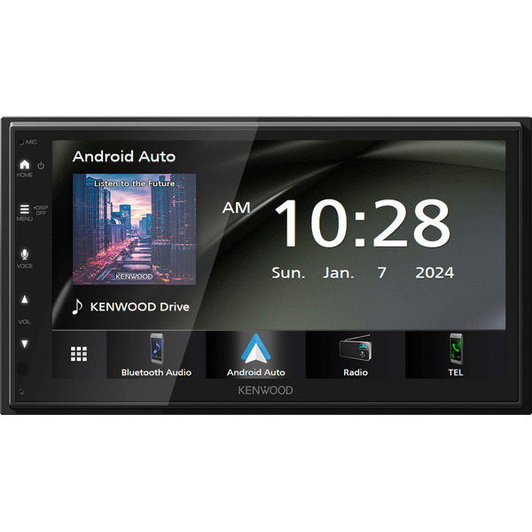 Kenwood Wireless Apple Car Play & Android Auto Bluetooth Digital Multimedia Receiver - Black