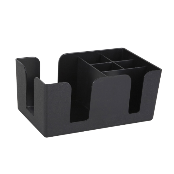Winco - Bar Organizer 6 Compartment Black - 1 Ct