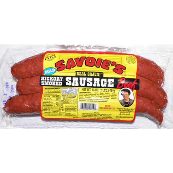 Savoie's Mild Smoked Beef Sausage (16 oz) from Kroger Instacart