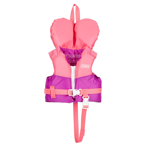 DBX Infant Nylon Life Vest, One Size - Pink/Purple