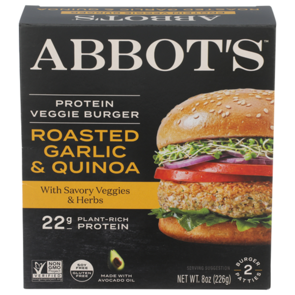 Abbot's Garlic & Herb Protein Veggie Burger 2 Count