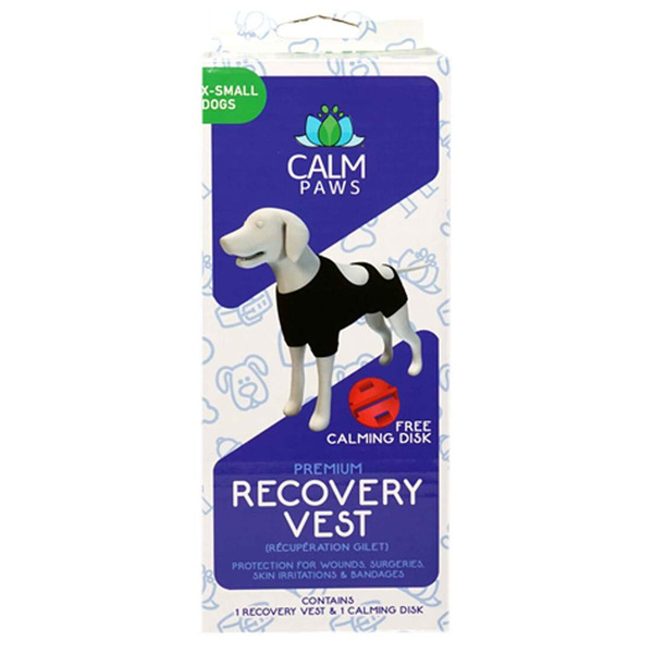 Calm Paws Premium Recovery Vest & Calming Disk for Dogs