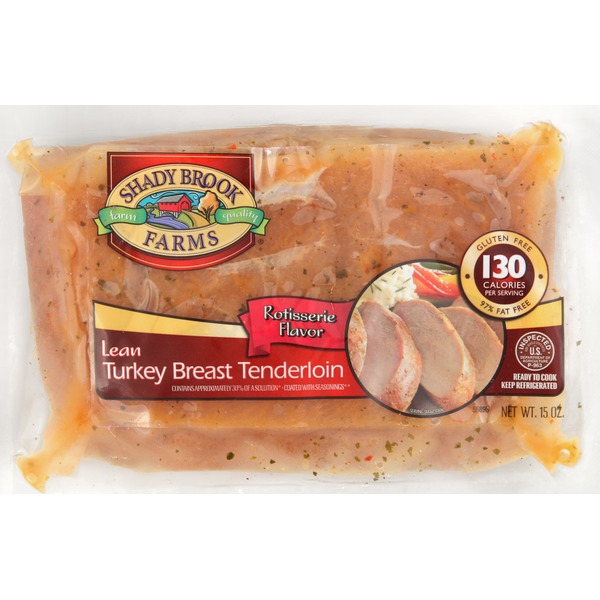 Shady Brook Farms Turkey Breast Tenderloin, Lean, Rotisserie Flavor (15