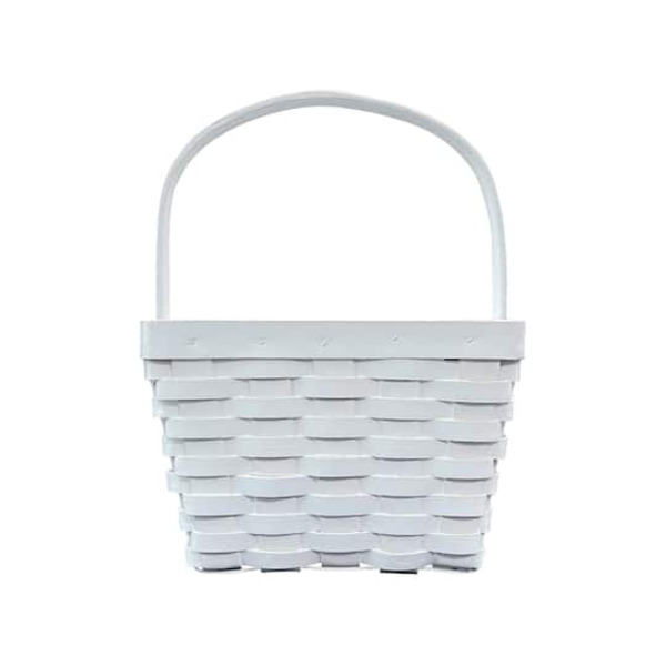 Ashland Square Basket, 7.7 x 5.1 Inch - White