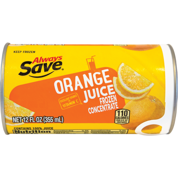 Always Save FROZEN ORANGE JUICE