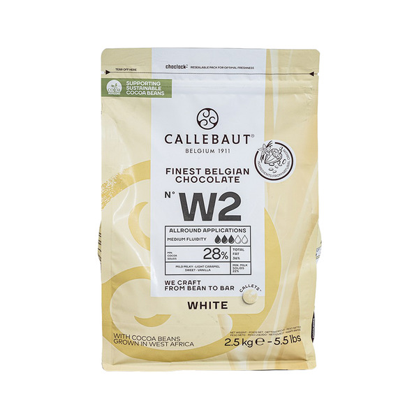 カレボーホワイト５袋 Callebaut - White Chocolate Callets - 5.5 Lb Delivery or Pickup