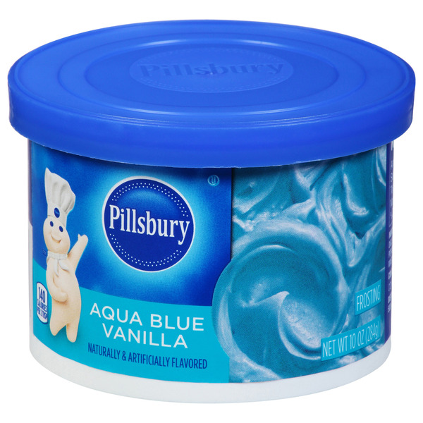 Pillsbury Aqua Blue Vanilla Frosting, 10 Oz