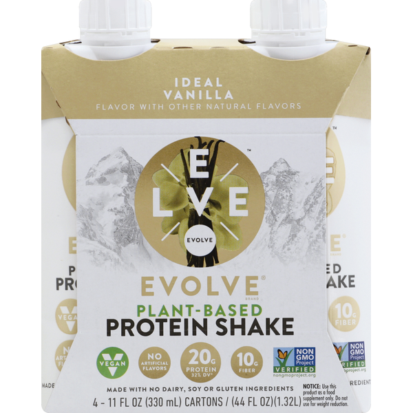 Evolve Vanilla Protein Shake (4 each) Instacart
