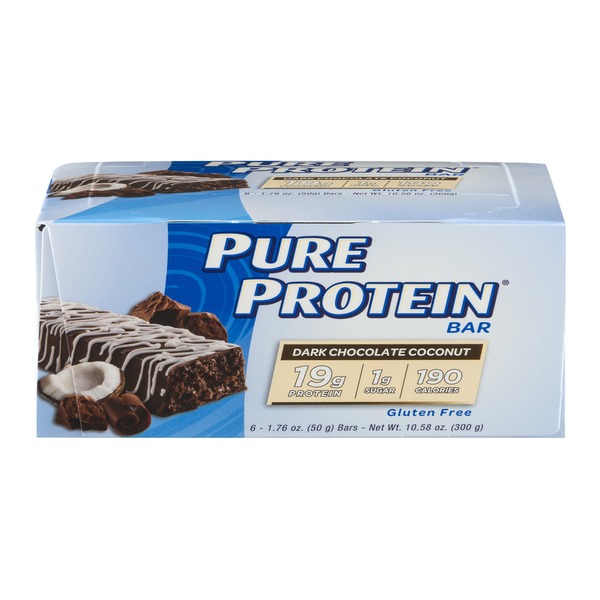 Pure Protein Bar Dark Chocolate Coconut 6 CT (1.76 oz) Instacart