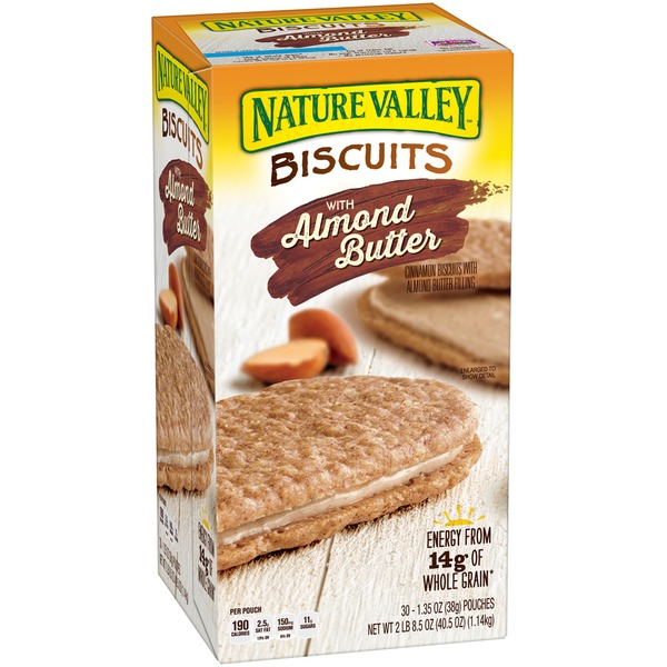 nature valley biscuits with almond butter nutrition