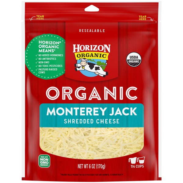 Horizon Organic Monterey Jack Shredded Cheese (6 oz) Instacart