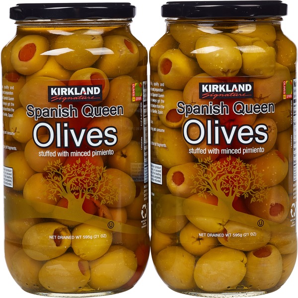 Kirkland Signature Spanish Queen Olives, 21 oz (21 oz) from Costco
