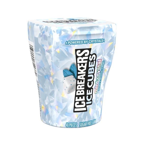 ICE BREAKERS Ice Cubes Mint Crystal Sugar Free Chewing Gum