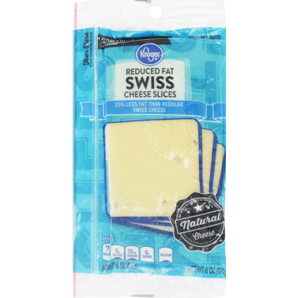 Kroger Reduced Fat Swiss Cheese Slices (6 oz) from Kroger Instacart