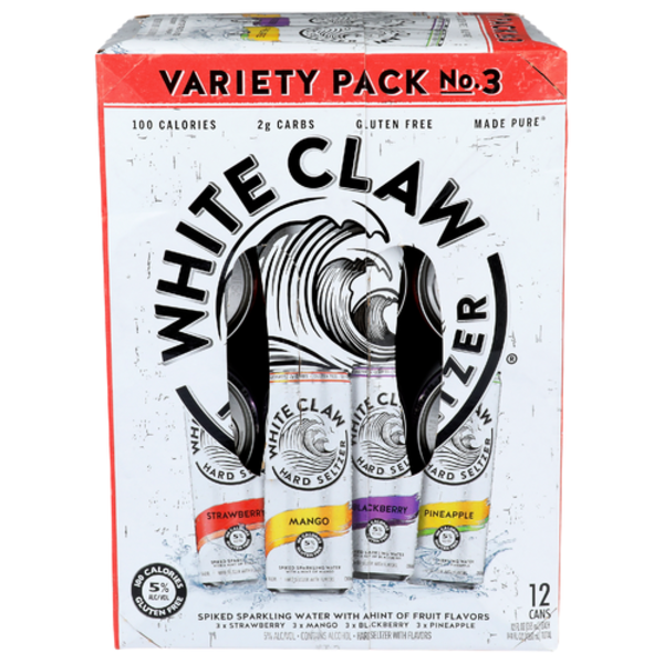 White Claw Variety Pack Flavor Collection #3 Hard Seltzer 12 Pack
