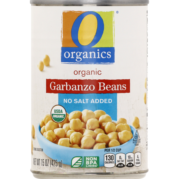 O Organics Garbanzo Beans, No Salt Added