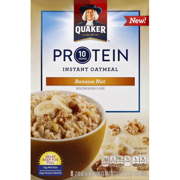 Quaker Oatmeal, Instant, Banana Nut