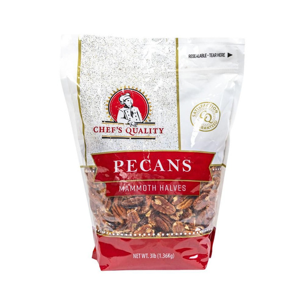 Chef's Quality - Pecan Nut Halves - 3 Lb