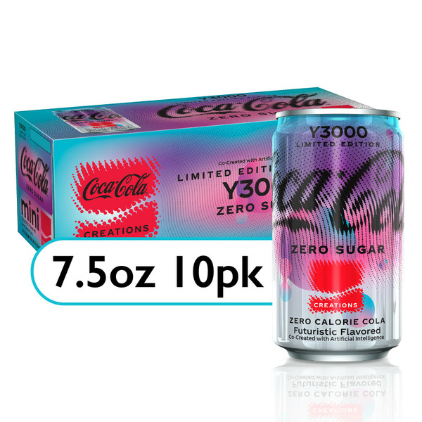 Coca Cola Zero Sugar Y3000 Soda Mini Cans Same-Day Delivery or