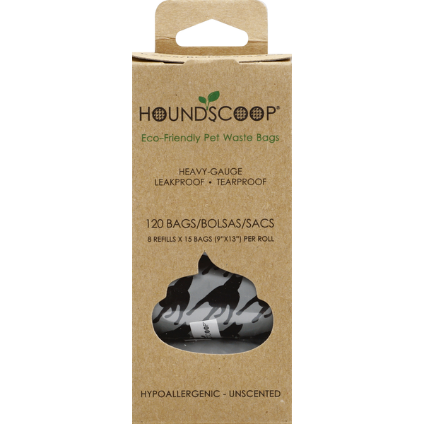 Houndscoop Pet Waste Bags, Unscented