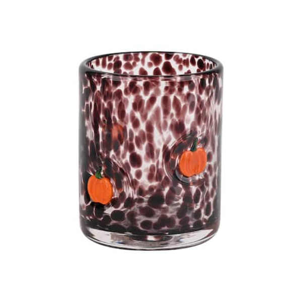 Celebrate It Confetti Jack-o'-Lantern Icon Double Old-Fashioned Glass