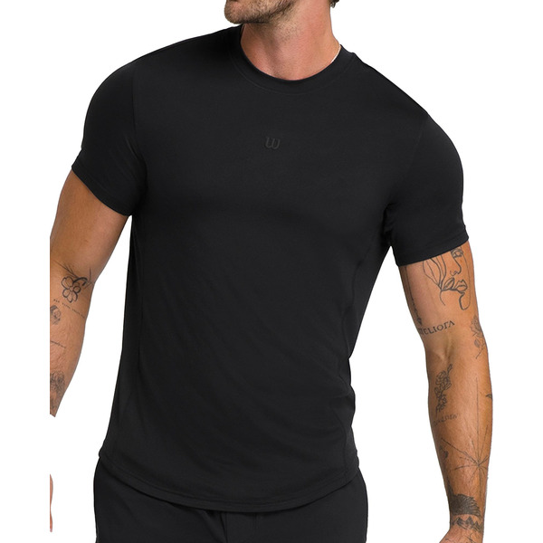 Wilson Men's Everyday Performance Tennis T-Shirt, Medium - Black