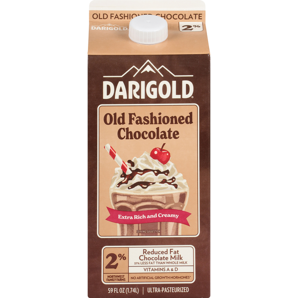 Darigold Milk, Reduced Fat, Old Fashioned Chocolate Same-Day