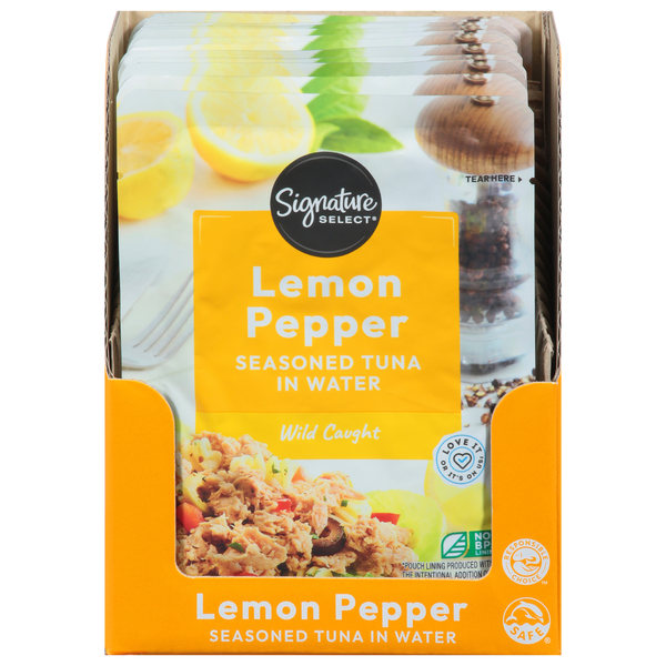 Signature SELECT Tuna, in Water, Seasoned, Wild Caught, Lemon Pepper