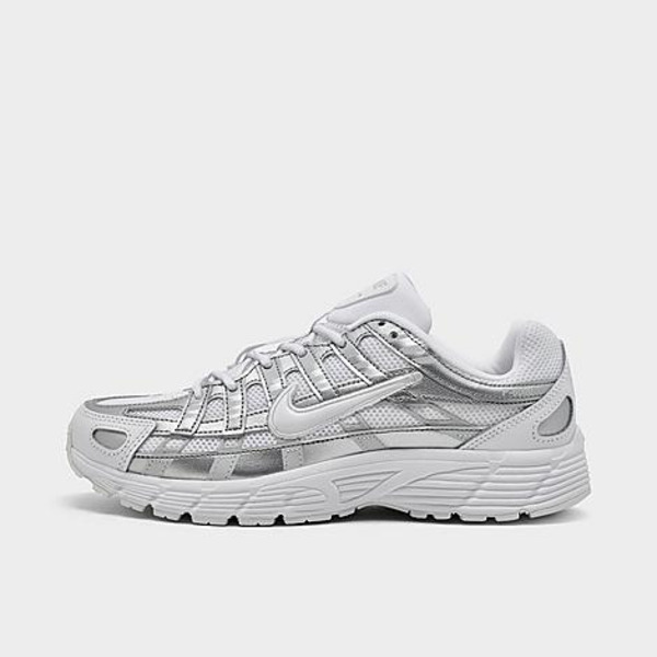 Nike Big Kids' P-6000 Casual Shoes, Size 5.5 - White/Photon Dust