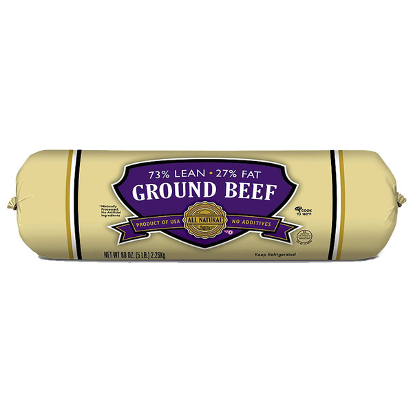 73/27 Ground Beef Chub
