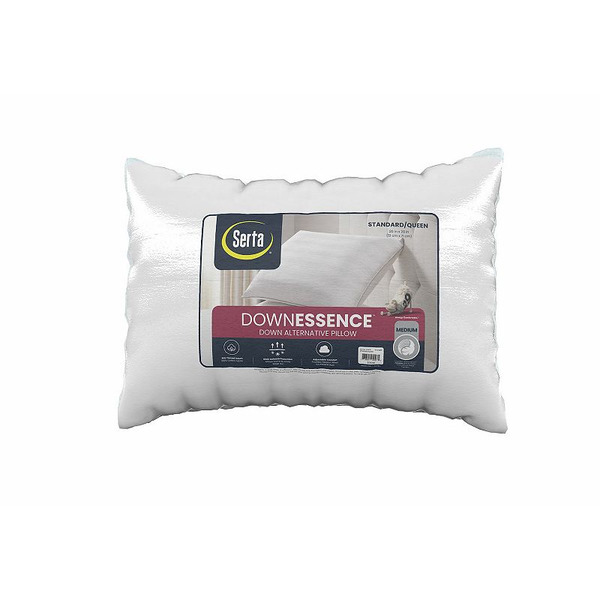 Serta Down Illusion Medium Bed Pillow - White
