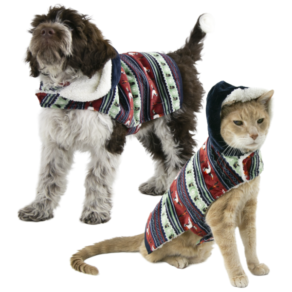 Play On Dog Fair Isle Hoodie, XS