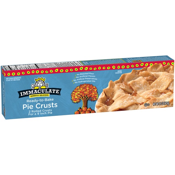 Immaculate Bakery ReadytoBake 9 Inch Pie Crusts (15 oz) from Whole