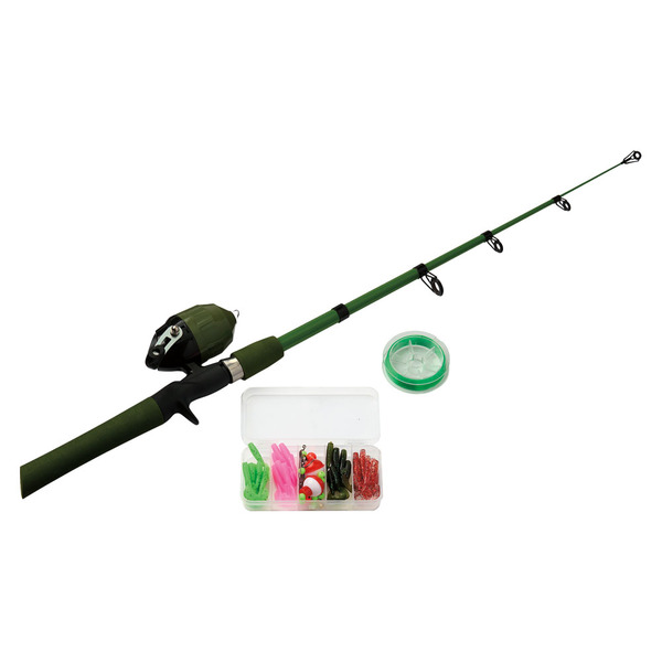aldi fly fishing rod Adventuridge Fishing Rod with Tackle - Green Same-Day Delivery or Pickup