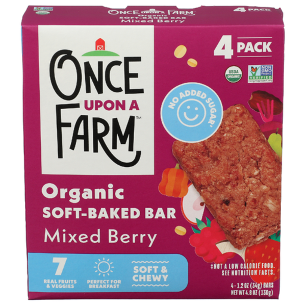 Once Upon A Farm Organic Mixed Berry Soft Baked Bars