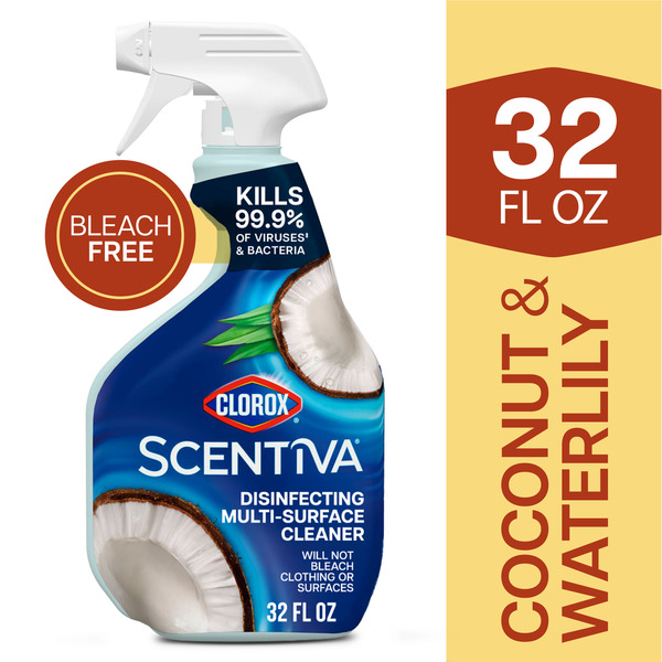 Clorox Scentiva Disinfecting Multi-Surface Cleaner, Coconut and Waterlily